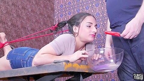 Violet Sky In Spanked Raw And Red