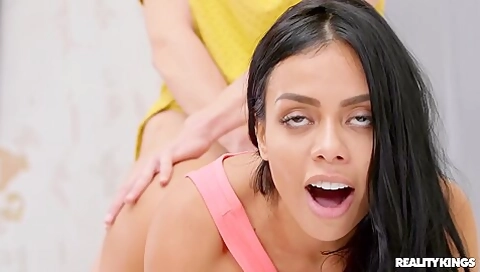 Canela Skin Squirts On Giant Dick While Doing Anal!