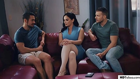 Stepson And Dirty Minded Friend Fucks Hot Stepmommy