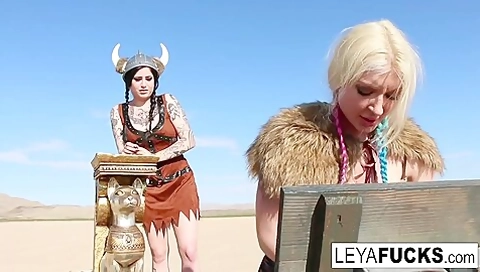 Leya Falcon And Ophelia Rain In Leyafucks Xxx