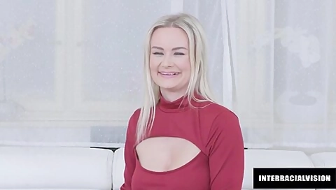 Blonde Pornstar Takes On Bbc - Lily Joy